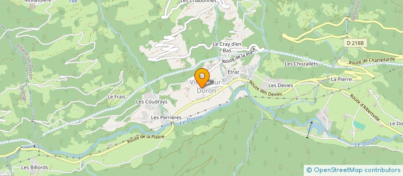 localisation de l'entreprise MONSIEUR NICOLAS CHAUMONTET  VILLARD-SUR-DORON