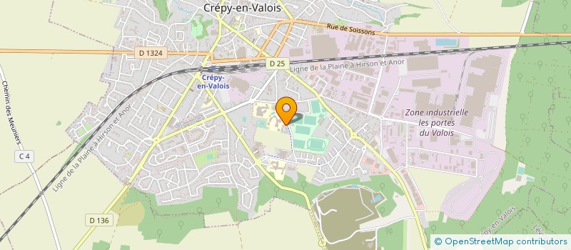 localisation de l'entreprise MONSIEUR NICOLAS CHAUSSIER  CREPY-EN-VALOIS