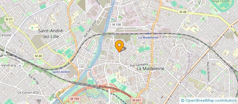 localisation de l'entreprise MONSIEUR NICOLAS CHAUSSOIS à LA MADELEINE