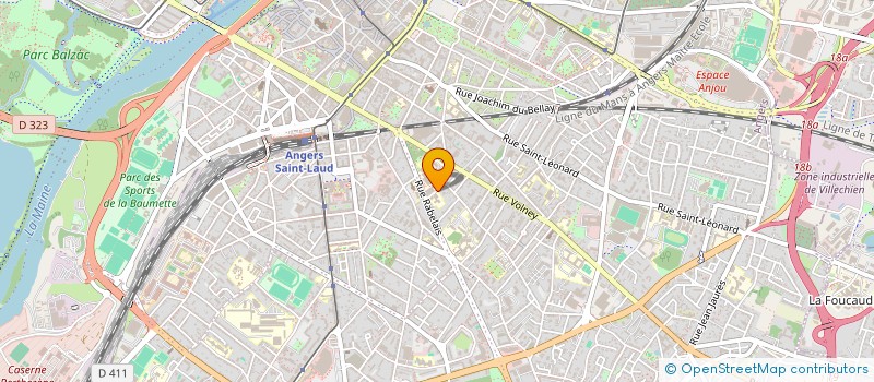 localisation de l'entreprise MONSIEUR NICOLAS CHAUVEAU à ANGERS