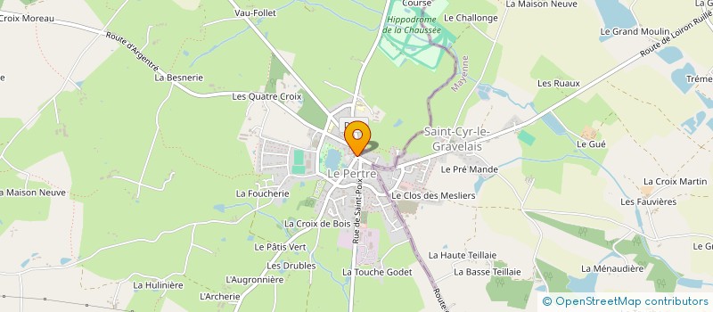 localisation de l'entreprise MONSIEUR NICOLAS CHAUVEL  LE PERTRE