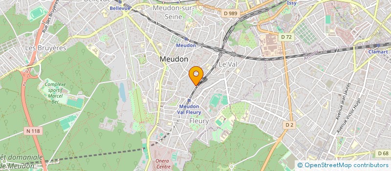localisation de l'entreprise MONSIEUR NICOLAS CHAUVIN  MEUDON