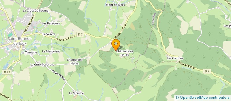 localisation de l'entreprise MONSIEUR NICOLAS CHAVANT à SAINT-BONNET-DE-JOUX