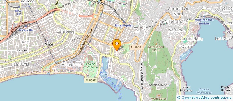 localisation de l'entreprise MONSIEUR NICOLAS CHAZEAU à NICE