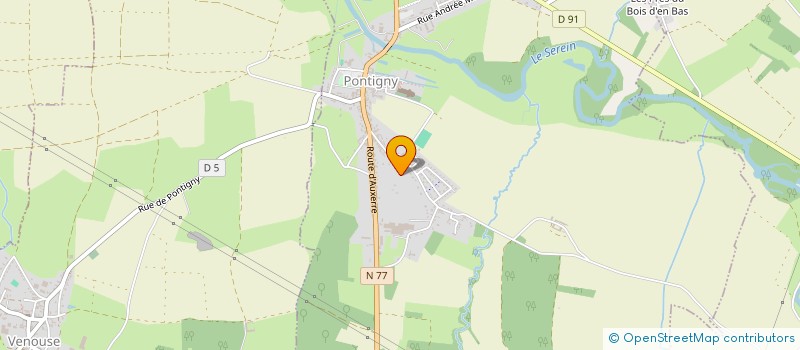 localisation de l'entreprise MONSIEUR NICOLAS CHENU  PONTIGNY