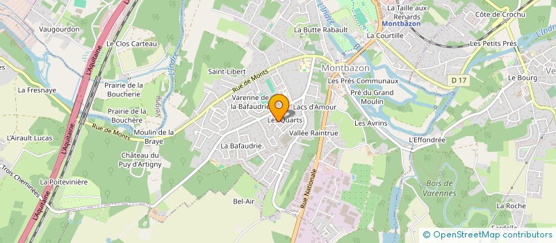 localisation de l'entreprise MONSIEUR NICOLAS CHERON à MONTBAZON