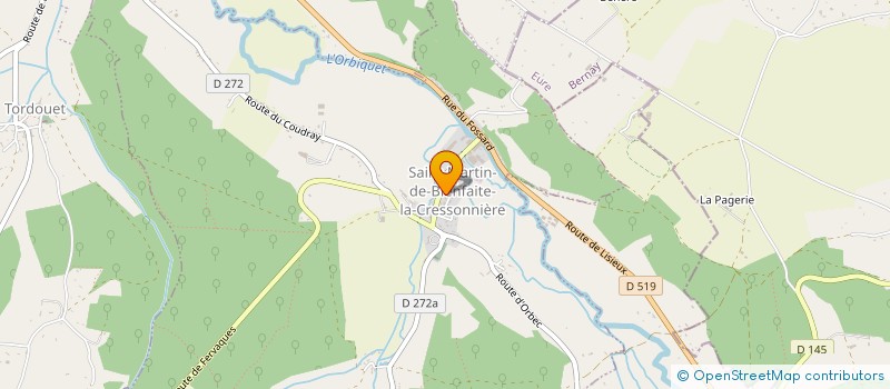 localisation de l'entreprise MONSIEUR NICOLAS CHERON  SAINT-MARTIN-DE-BIENFAITE-LA-CRESSONNIERE