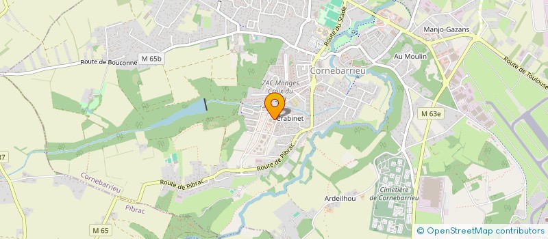 localisation de l'entreprise MONSIEUR NICOLAS CHESTITCH  CORNEBARRIEU