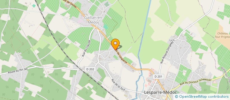 localisation de l'entreprise MONSIEUR NICOLAS CHEVALIER  GAILLAN-EN-MEDOC