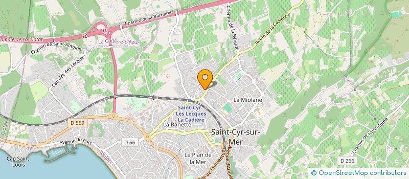 localisation de l'entreprise MONSIEUR NICOLAS CHEVALIER à SAINT-CYR-SUR-MER