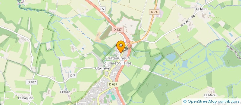 localisation de l'entreprise MONSIEUR NICOLAS CHEVALLIER  CHATEAUNEUF-D'ILLE-ET-VILAINE