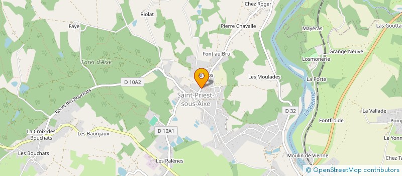 localisation de l'entreprise MONSIEUR NICOLAS CHEVALLIER à SAINT-PRIEST-SOUS-AIXE