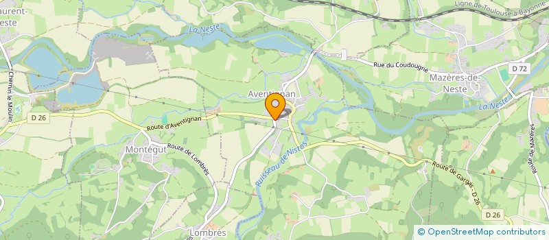 localisation de l'entreprise MONSIEUR NICOLAS CHEVALLIER  AVENTIGNAN