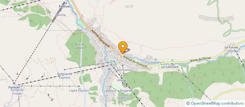 localisation de l'entreprise MONSIEUR NICOLAS CHEVE  VAL D'ISERE