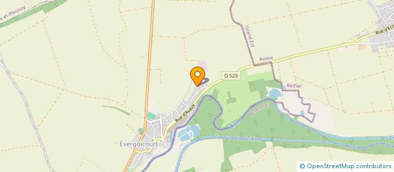 localisation de l'entreprise MONSIEUR NICOLAS CHEVIET  EVERGNICOURT