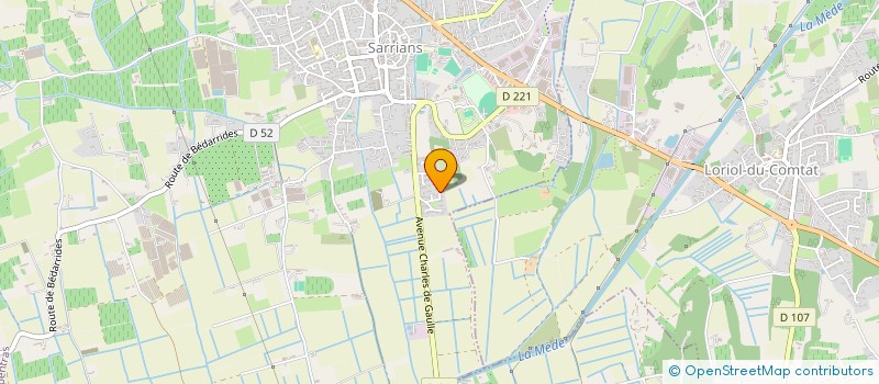 localisation de l'entreprise MONSIEUR NICOLAS CHEVRIER  SARRIANS