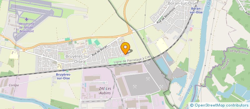 localisation de l'entreprise MONSIEUR NICOLAS CHEVRIEUX  BRUYERES-SUR-OISE