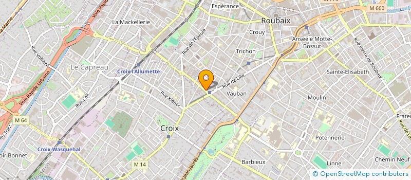 localisation de l'entreprise MONSIEUR NICOLAS CHOQUET  ROUBAIX