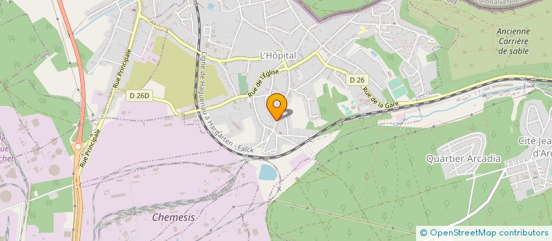 localisation de l'entreprise MONSIEUR NICOLAS CHRIST à L'HOPITAL
