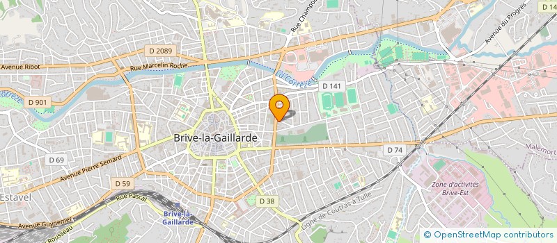 localisation de l'entreprise MONSIEUR NICOLAS CHRISTOPHE  BRIVE-LA-GAILLARDE