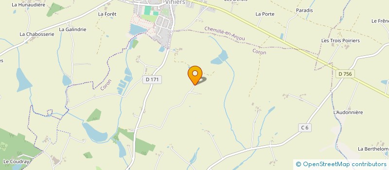 localisation de l'entreprise MONSIEUR NICOLAS CHUPIN  CORON