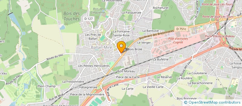 localisation de l'entreprise MONSIEUR NICOLAS CLARUS  BALLAN-MIRE