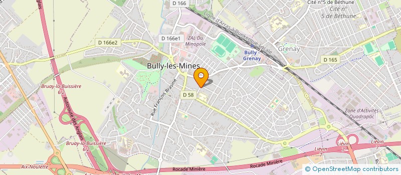 localisation de l'entreprise MONSIEUR NICOLAS CLEMENT  BULLY-LES-MINES