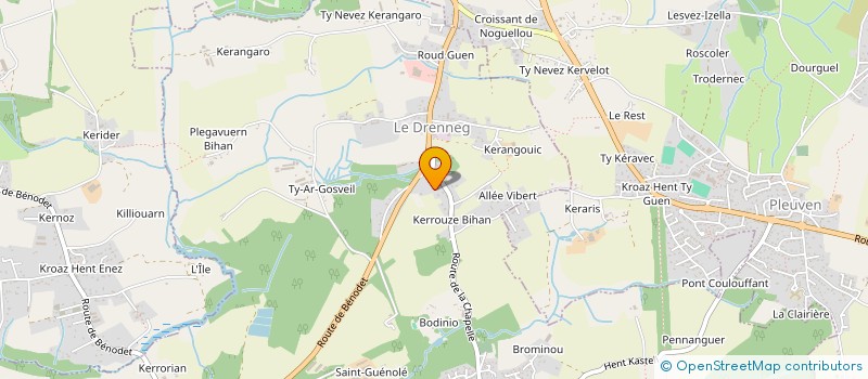 localisation de l'entreprise MONSIEUR NICOLAS CLEMENT  CLOHARS-FOUESNANT