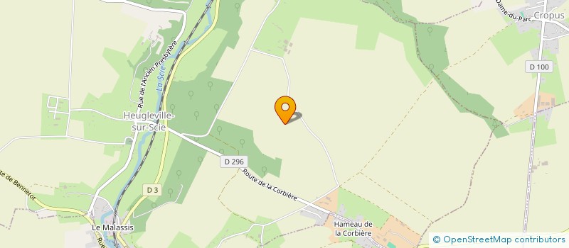 localisation de l'entreprise MONSIEUR NICOLAS CLERAUX  HEUGLEVILLE-SUR-SCIE