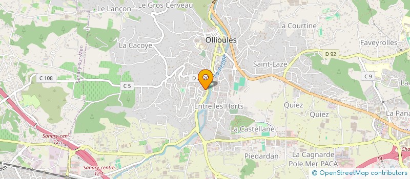 localisation de l'entreprise MONSIEUR NICOLAS CODINO  OLLIOULES