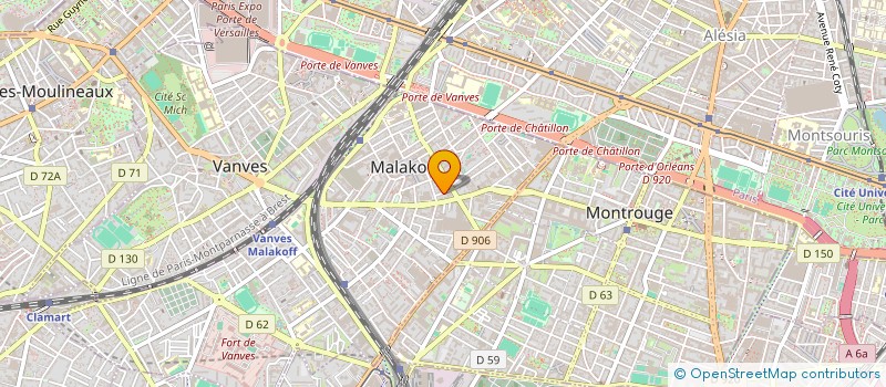 localisation de l'entreprise MONSIEUR NICOLAS COLESSE  MALAKOFF