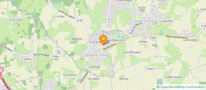 localisation de l'entreprise MONSIEUR NICOLAS COLIN  BAGE-LE-CHATEL