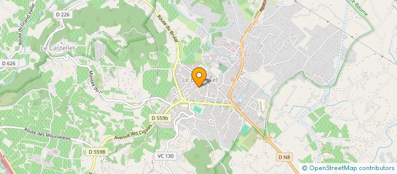 localisation de l'entreprise MONSIEUR NICOLAS COLOMBAIN à LE BEAUSSET
