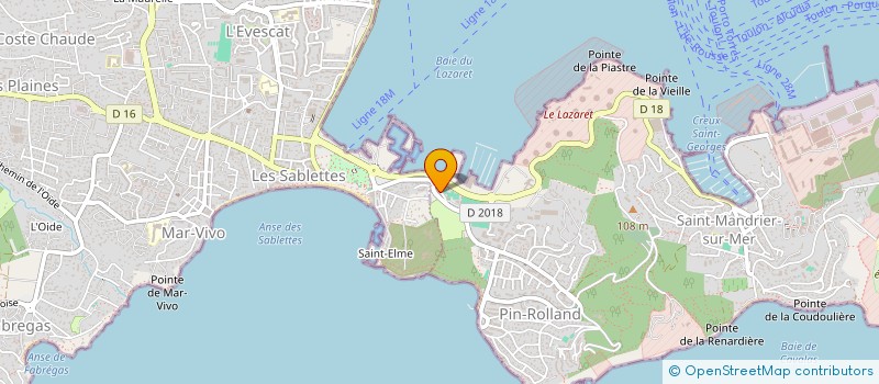 localisation de l'entreprise MONSIEUR NICOLAS COLSON  SAINT-MANDRIER-SUR-MER