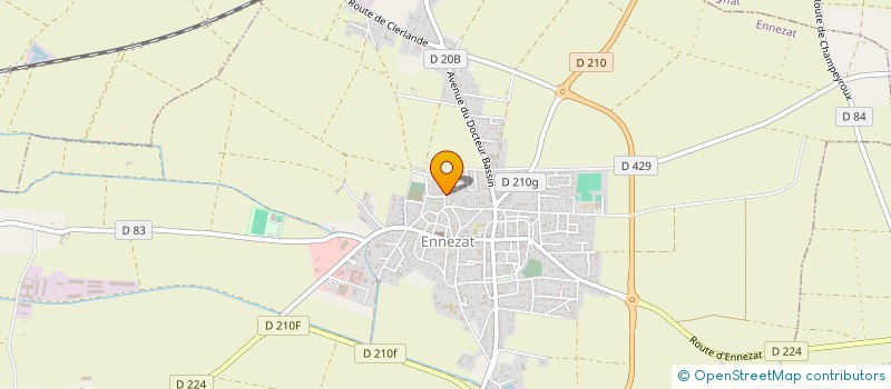 localisation de l'entreprise MONSIEUR NICOLAS COMBE  ENNEZAT