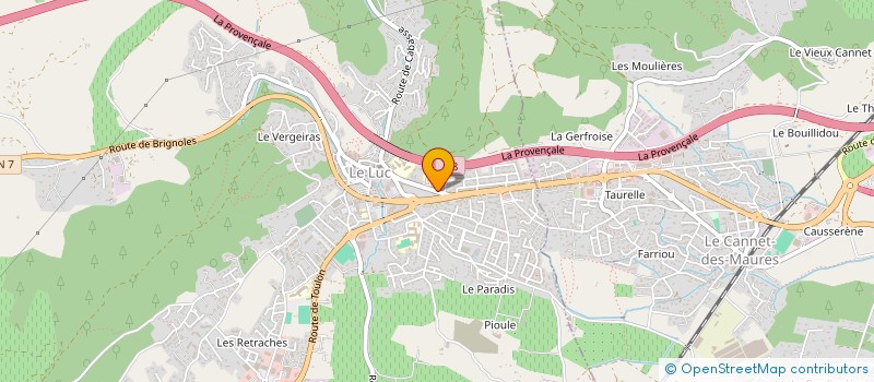 localisation de l'entreprise MONSIEUR NICOLAS COMBES  LE LUC