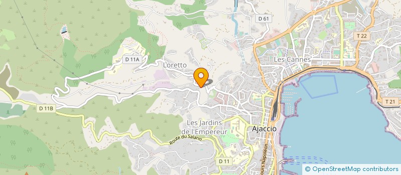 localisation de l'entreprise MONSIEUR NICOLAS CONTEBARDO  AJACCIO