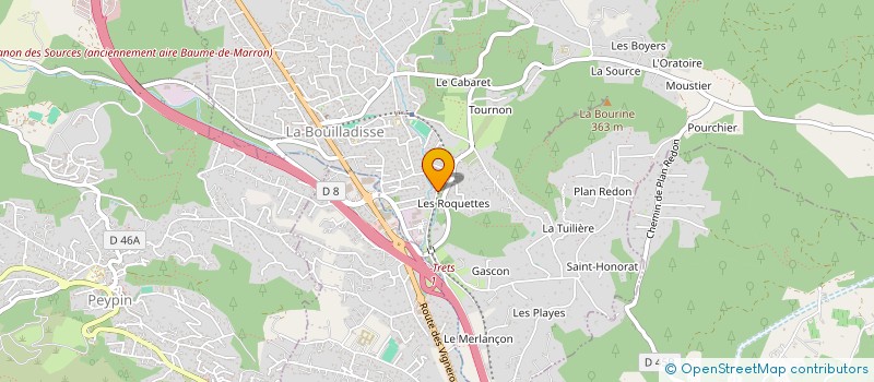 localisation de l'entreprise MONSIEUR NICOLAS CONVERSET  LA BOUILLADISSE