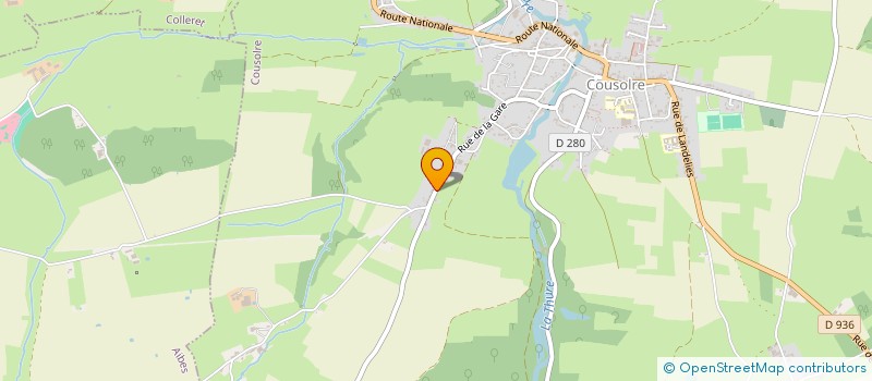 localisation de l'entreprise MONSIEUR NICOLAS COPIN  COUSOLRE