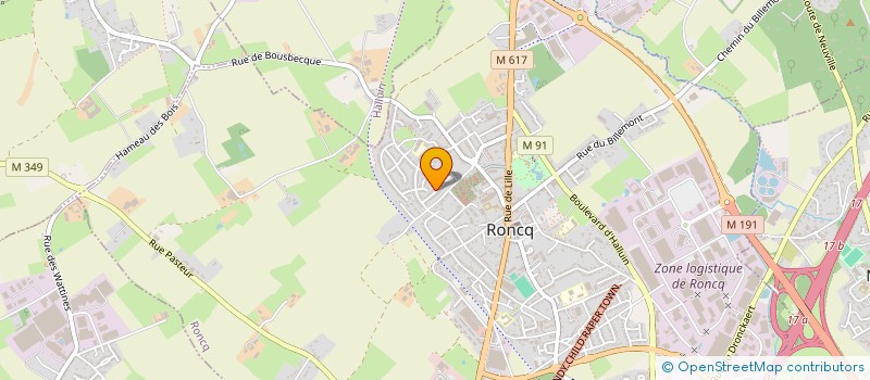 localisation de l'entreprise MONSIEUR NICOLAS COPPIN  RONCQ