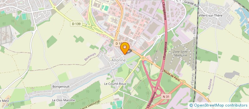 localisation de l'entreprise MONSIEUR NICOLAS COPPIN  ALLONNE