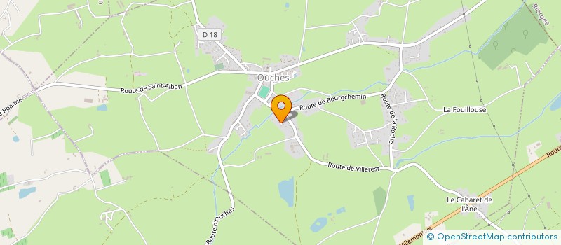 localisation de l'entreprise MONSIEUR NICOLAS COQUARD  OUCHES