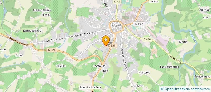 localisation de l'entreprise MONSIEUR NICOLAS COQUENET  EAUZE