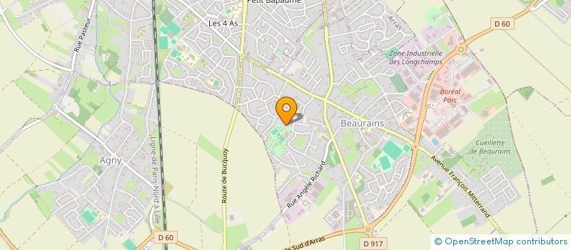 localisation de l'entreprise MONSIEUR NICOLAS COQUISART  BEAURAINS