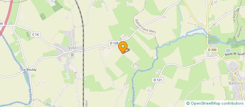 localisation de l'entreprise MONSIEUR NICOLAS CORDEAU  TEILLE