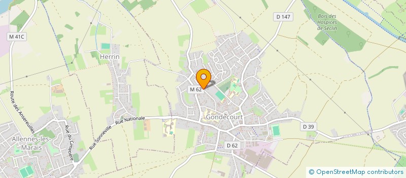 localisation de l'entreprise MONSIEUR NICOLAS CORDIER  GONDECOURT