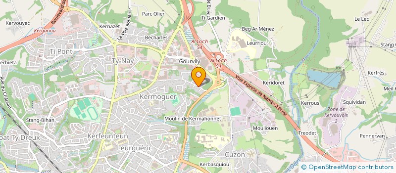 localisation de l'entreprise MONSIEUR NICOLAS CORIOU  QUIMPER