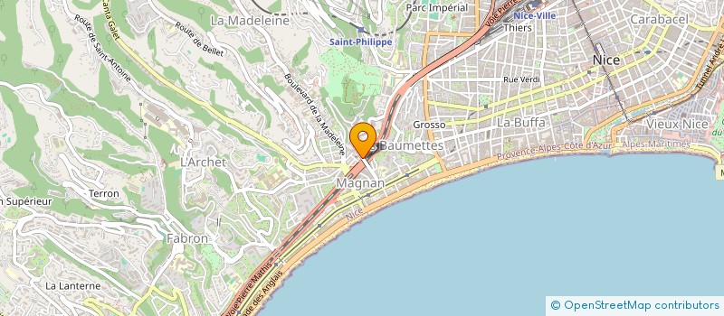 localisation de l'entreprise MONSIEUR NICOLAS CORNIGLION à NICE