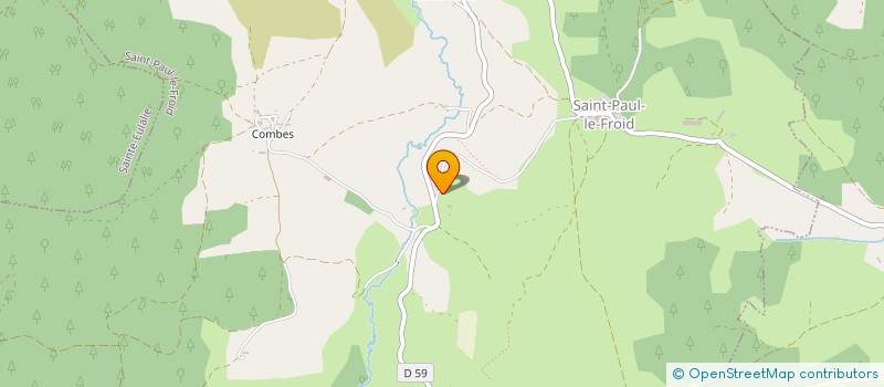 localisation de l'entreprise MONSIEUR NICOLAS COSTE  SAINT-PAUL-LE-FROID