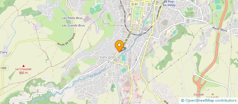 localisation de l'entreprise MONSIEUR NICOLAS COSTE  VALS-PRES-LE-PUY